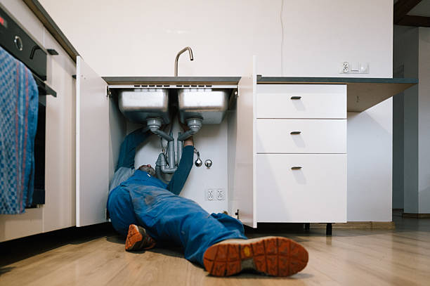 Professional Drain Cleaning technician working in Hellier, KY